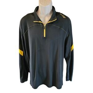 Saucony sz XL mens semi Sheer golf popover 1/4 zip upf protect lightweight polo